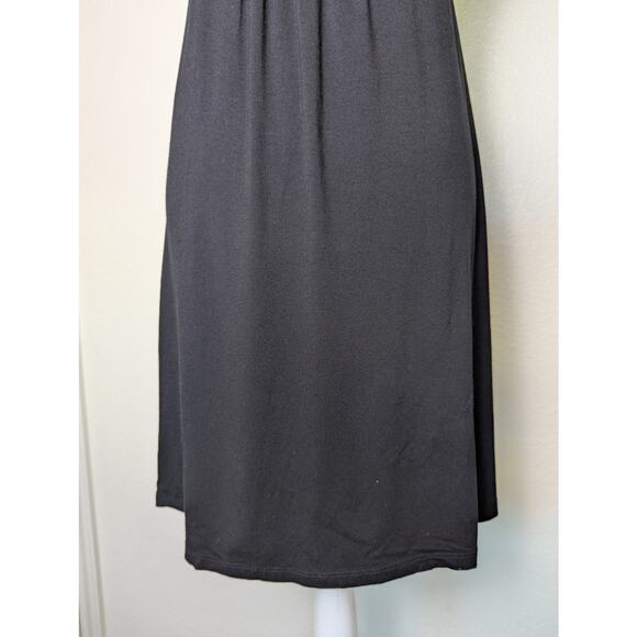 Anthropologie Lucy and Laurel Babydoll Studded Black Mini Dress Women Size M Y2K - Picture 10 of 12